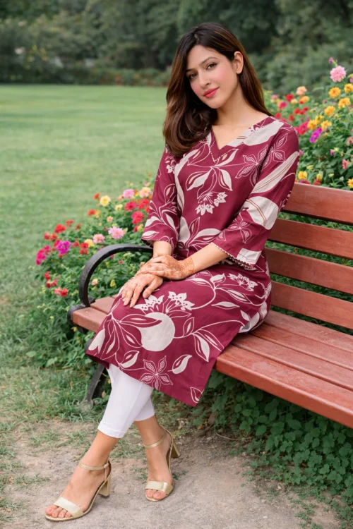 Wine Pink Premium Kurta