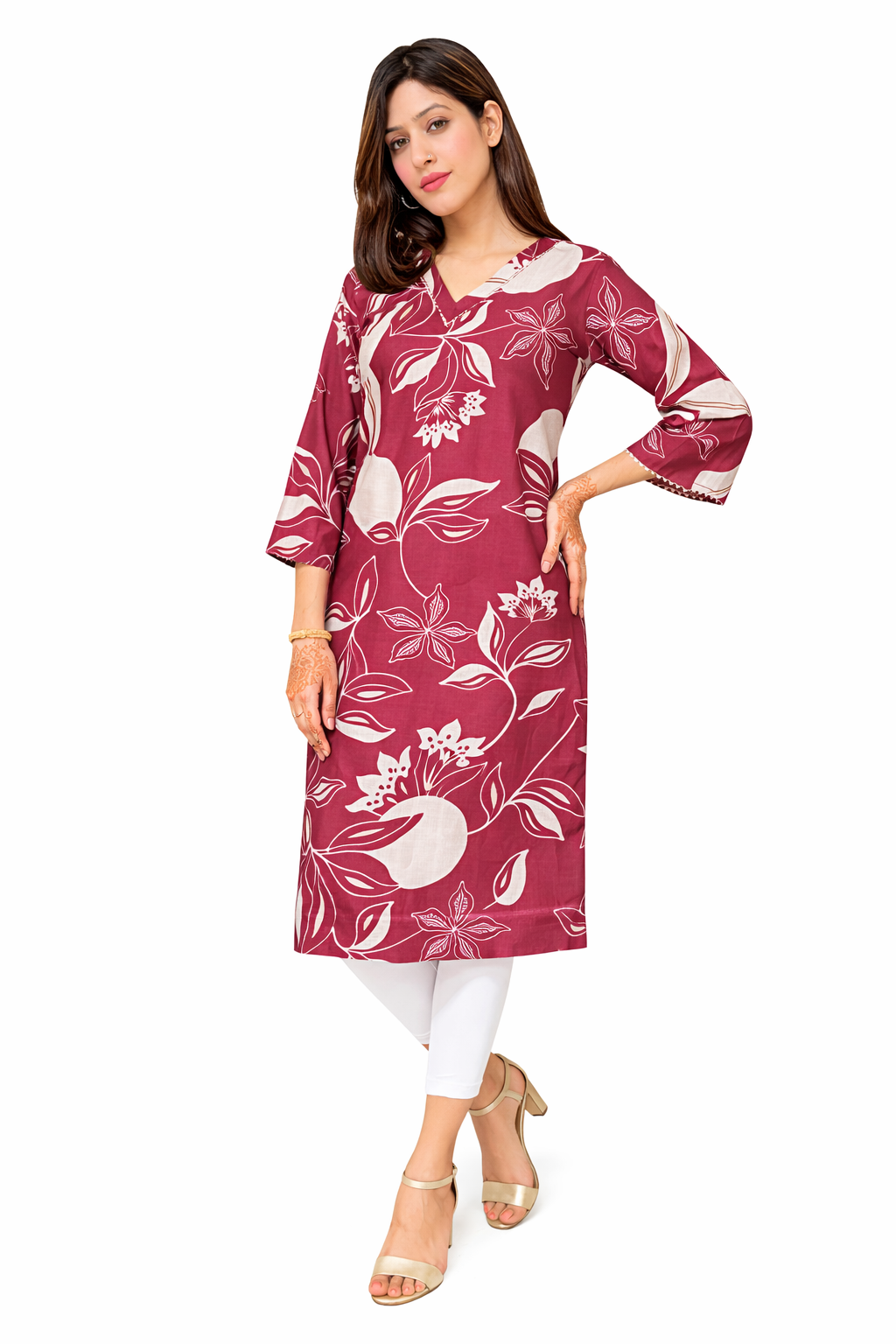 Wine Pink Premium Kurta - Image 4