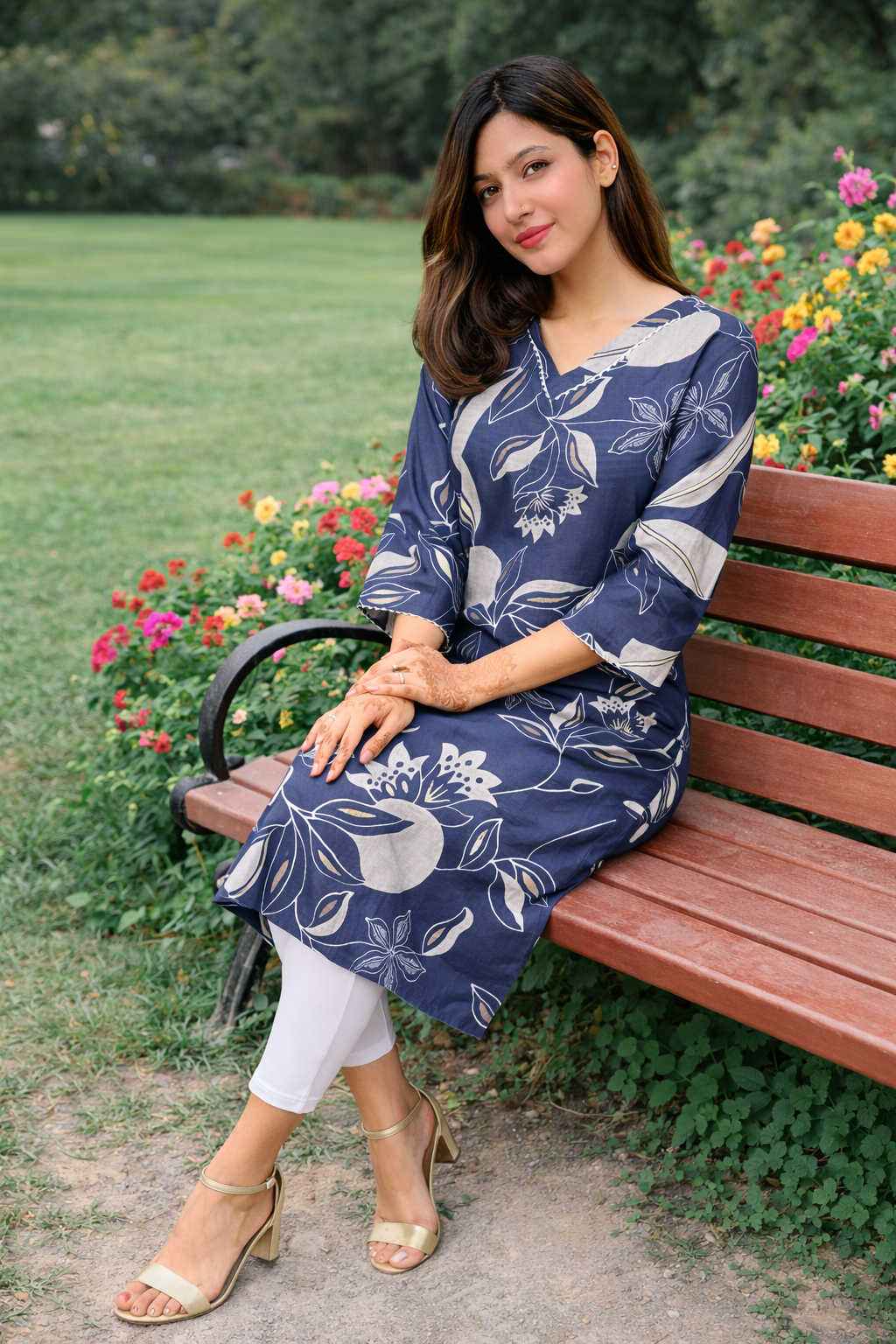 Indigo Blue Premium Kurta - Image 3