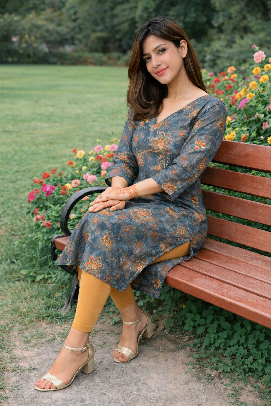 Chanderi Silk Kurta_Peacock green - Image 5