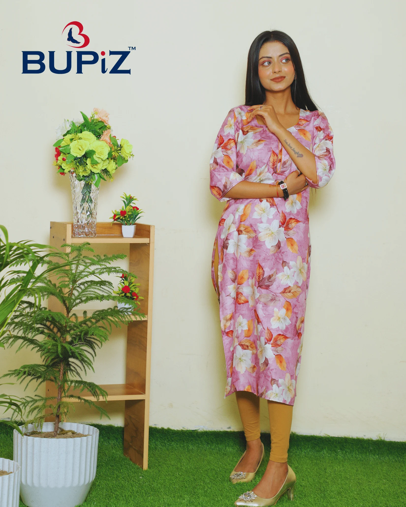 Women's Kurta Rayon Blend_ Lavender - Image 6