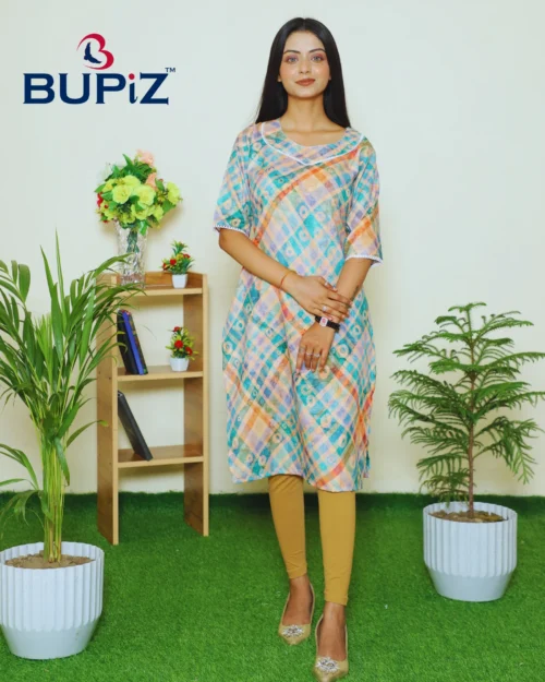 Women's Kurta Rayon Blend_  Multicolor