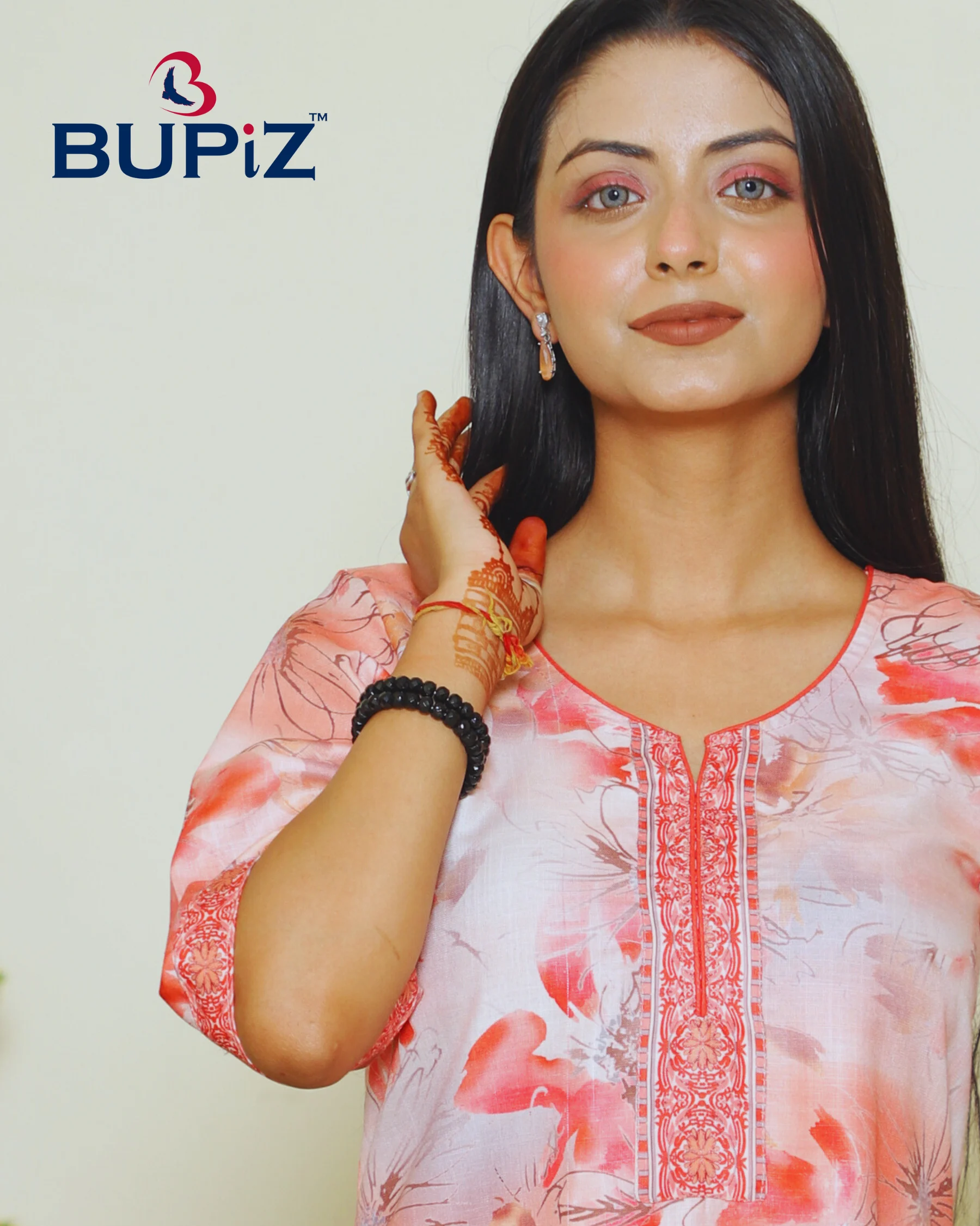 Women's Kurta Rayon Blend_ Pinkish Peach - Image 3
