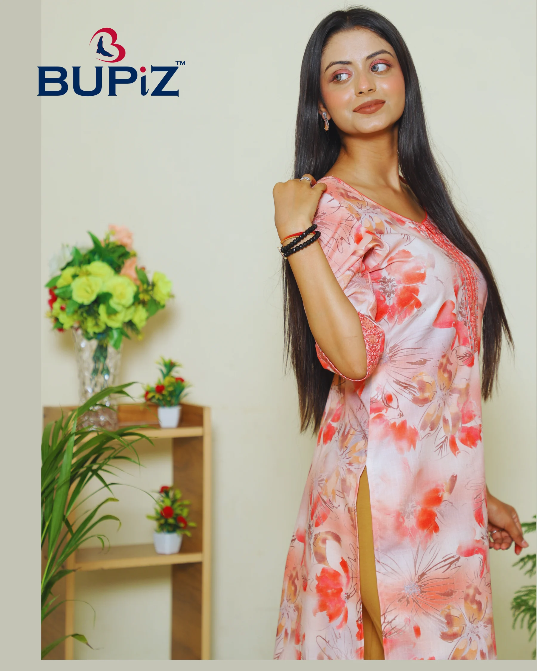 Women's Kurta Rayon Blend_ Pinkish Peach - Image 7