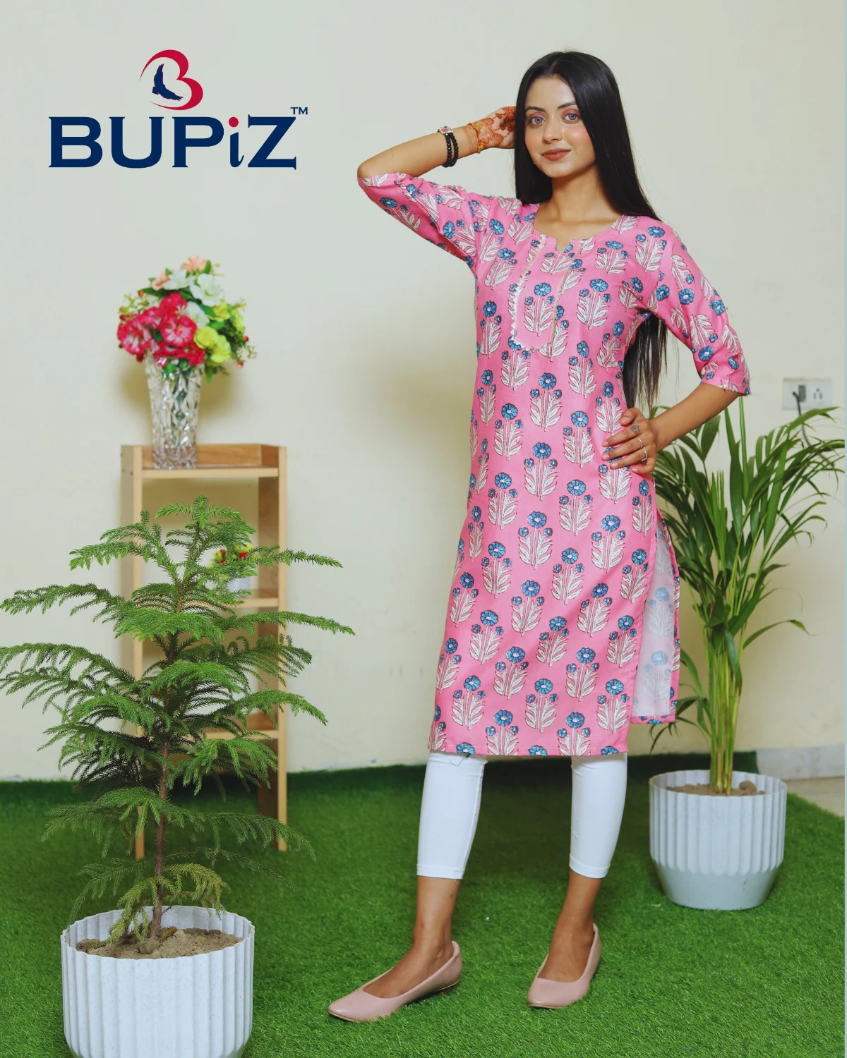 Rayon Blend Straight Solid Kurta - Image 6