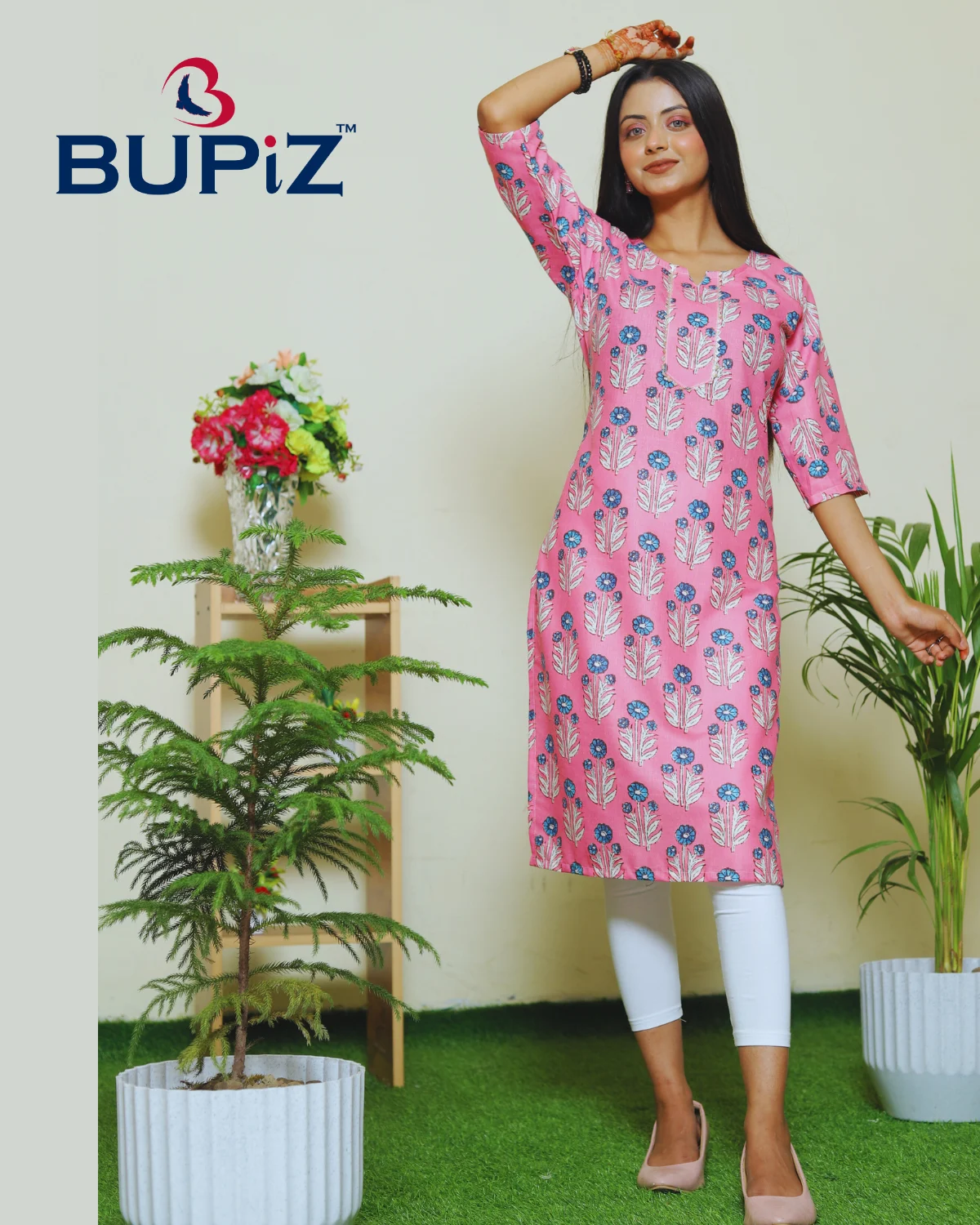 Rayon Blend Straight Solid Kurta - Image 7