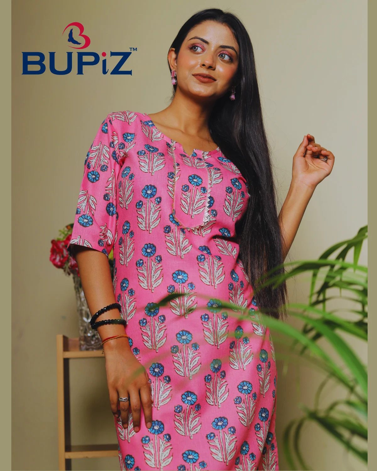 Rayon Blend Straight Solid Kurta - Image 9