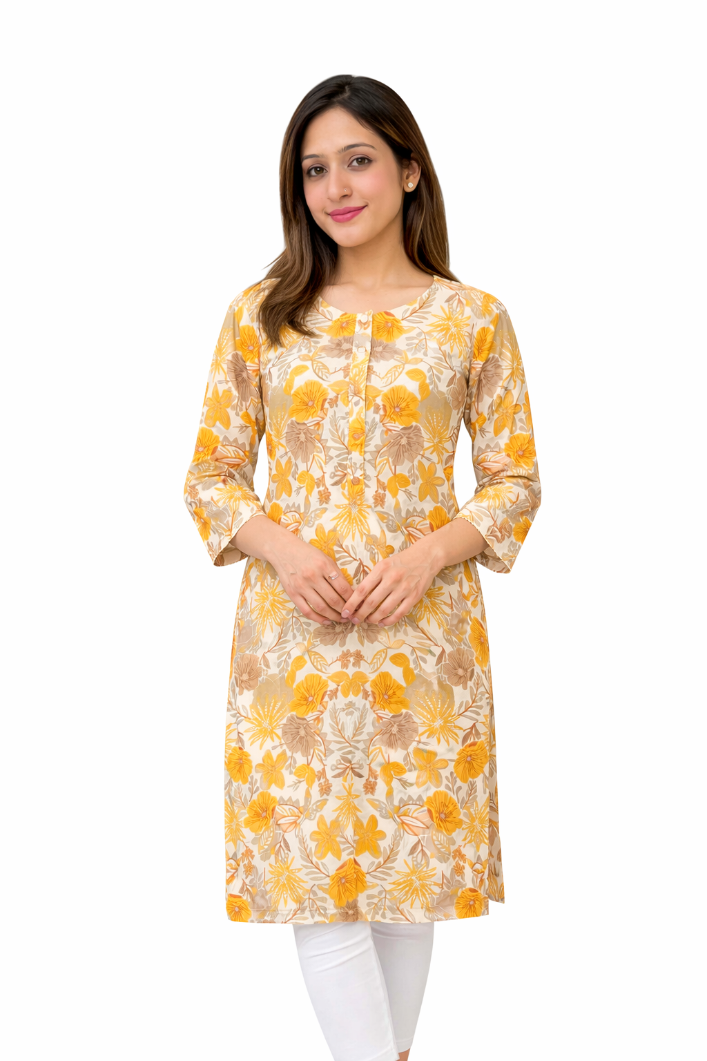 Golden Yellow Premium Kurta - Image 2
