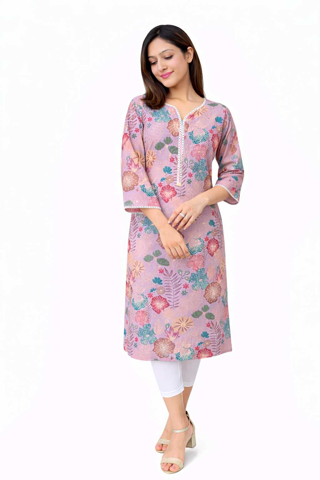 Lavender Premium Kurta - Image 3