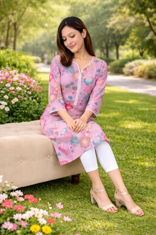 Lavender Premium Kurta
