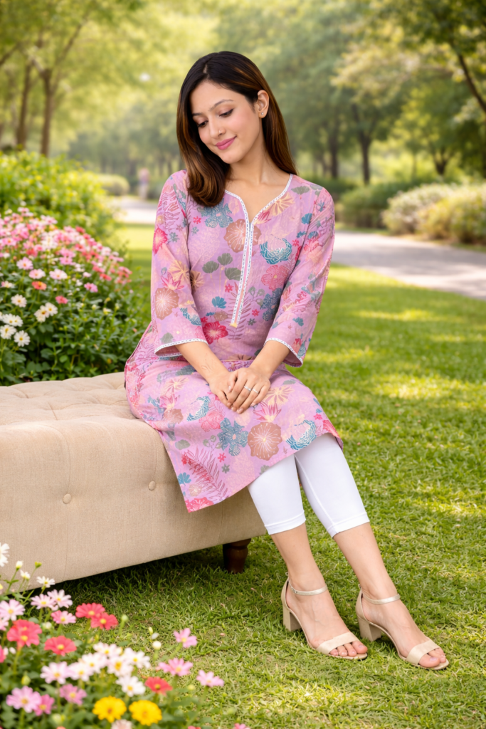 Lavender Premium Kurta