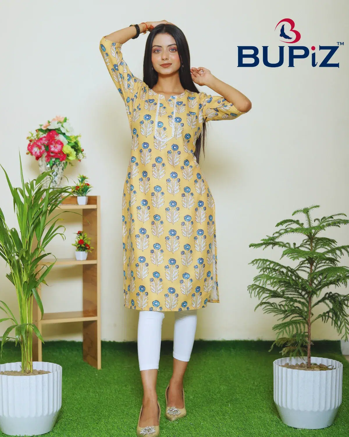 Rayon Blend Straight Solid Kurta - Image 9