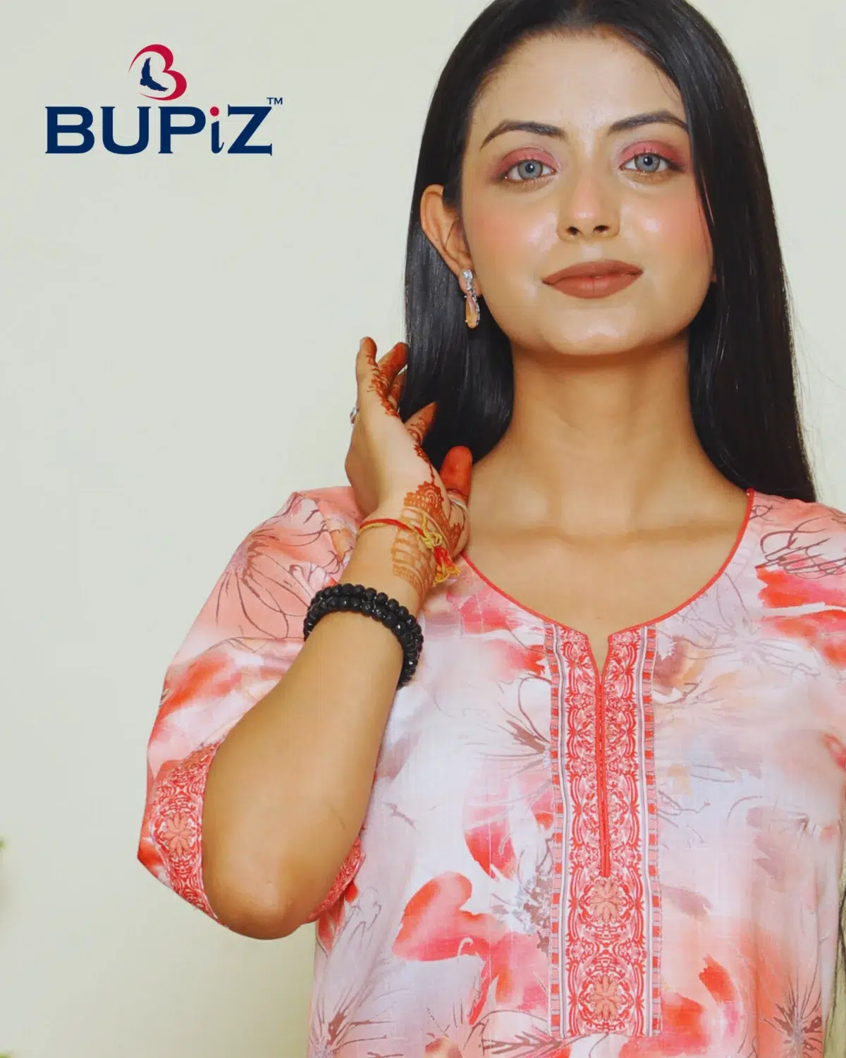 Women's Kurta Rayon Blend_ Pinkish Peach - Image 3