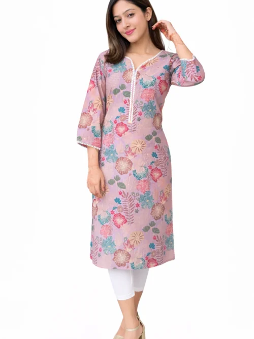Lavender Premium Kurta
