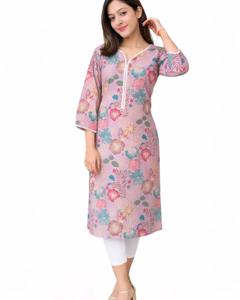 Lavender Premium Kurta