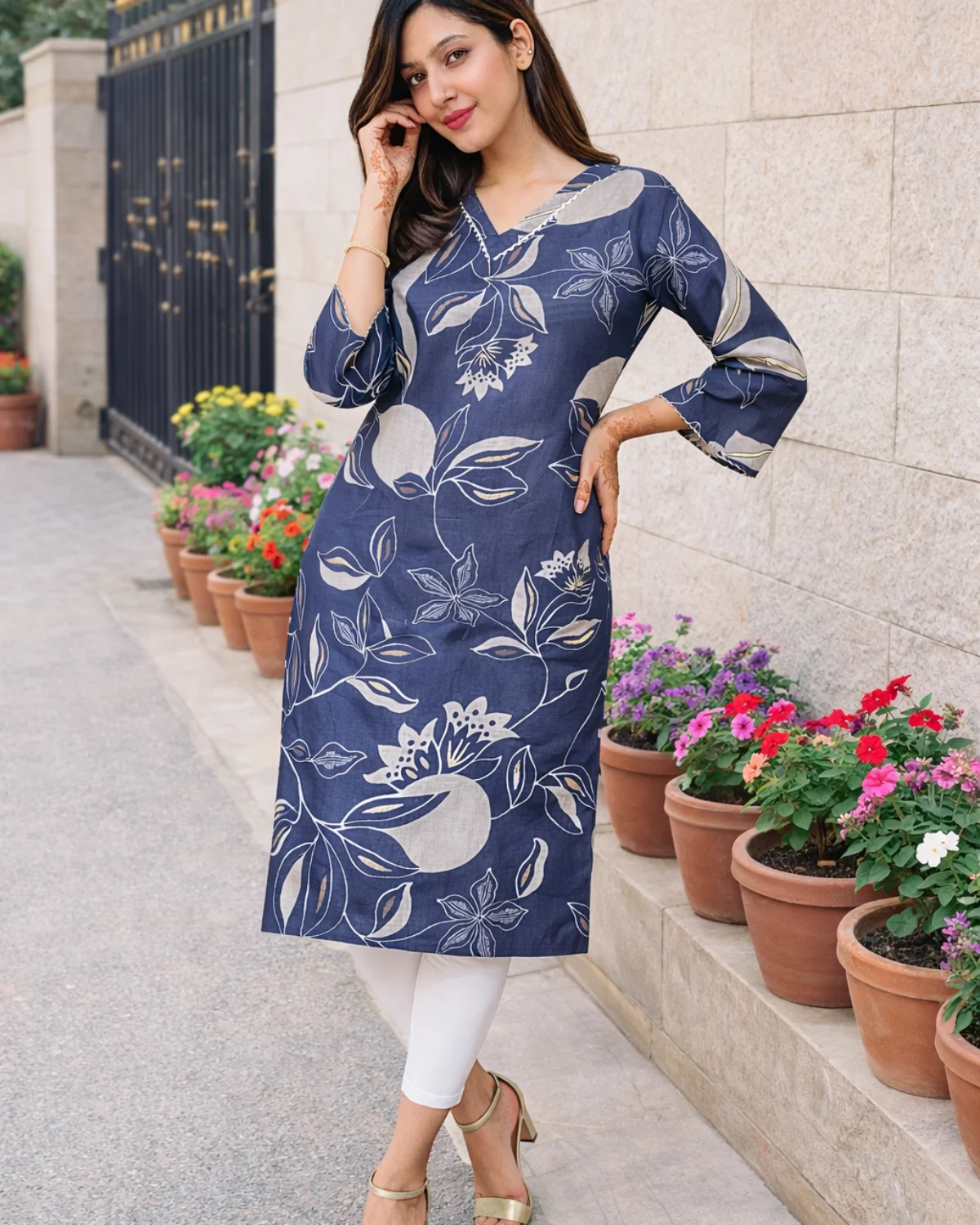 Chanderi Premium Kurti - Image 4